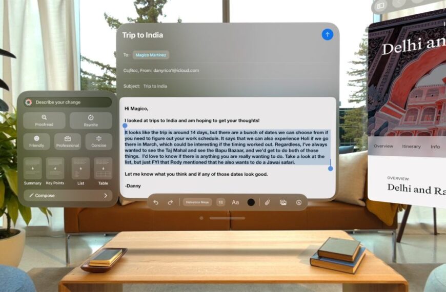Apple Unveils Cutting-Edge Apple Intelligence Features for Vision Pro