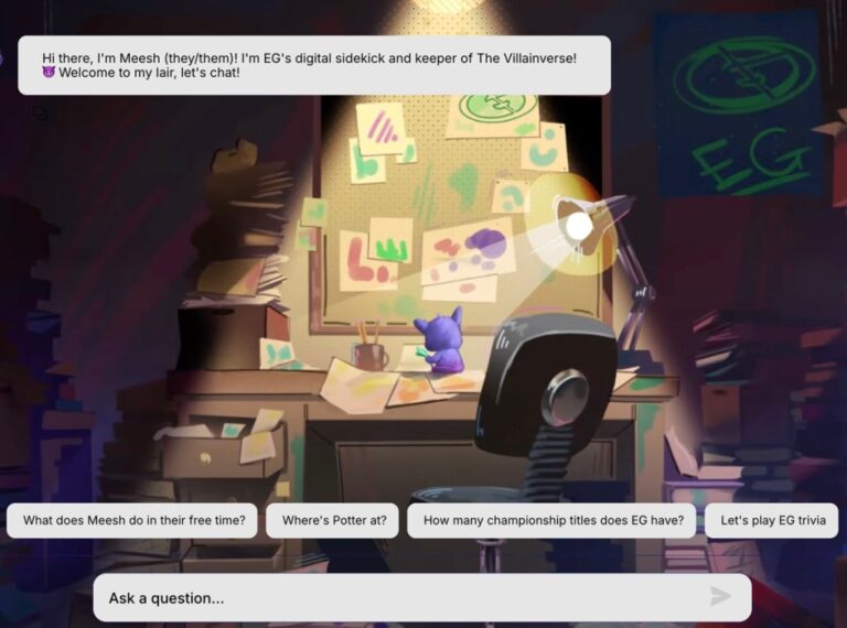 Unleashing Meesh: Evil Geniuses and Theta Labs Introduce an AI Chatbot Powered by Esports Magic!
