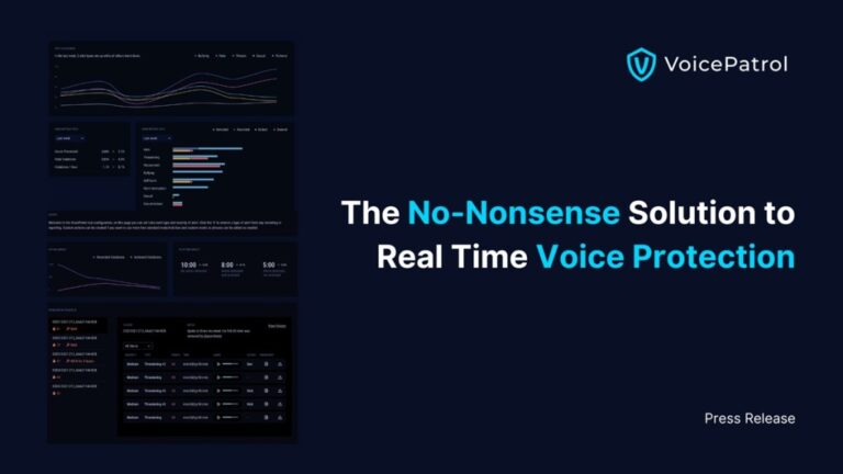 VoicePatrol Launches Revolutionary Real-Time AI Voice Protection for Gamers