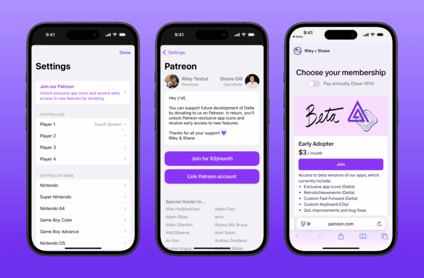 Delta's Game Emulator Transitions to Patreon Support Following US App Store Policy Changes