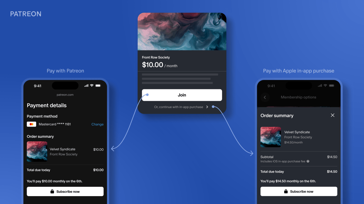 Patreon App Now Accepts Web Payments Thanks to Recent US App Store Updates!